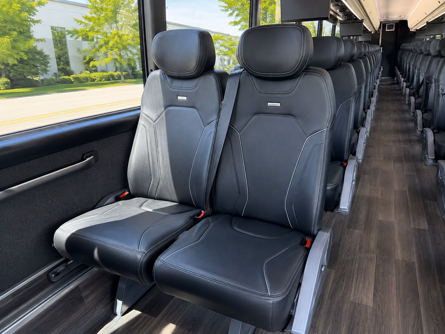 san jose charter bus services interior