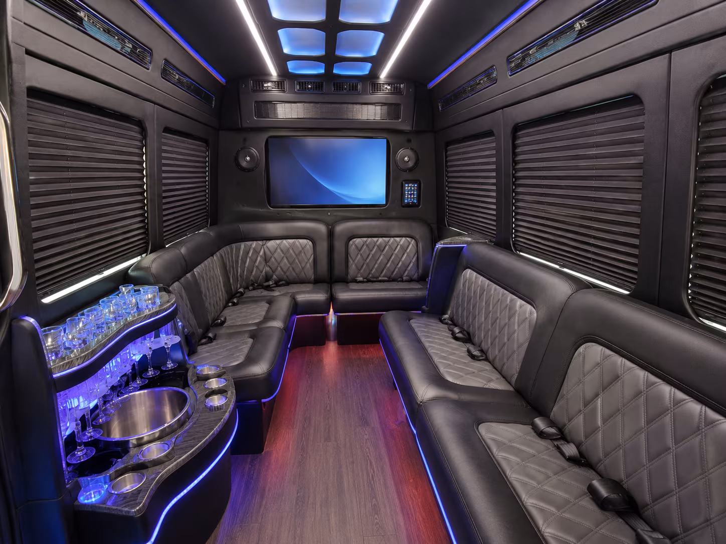 san jose party bus interior