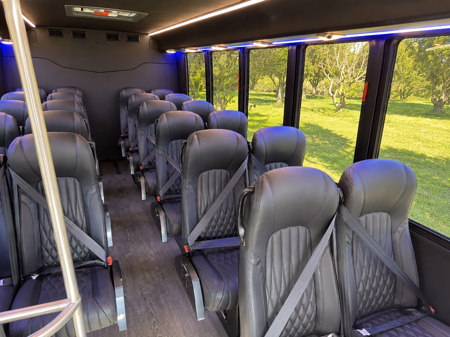 san jose school event transportation onboard seating